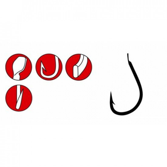 Amo Cerchio Polpo Esbarba Gamakatsu 363422 – Taglia 12/0 – Nuovo